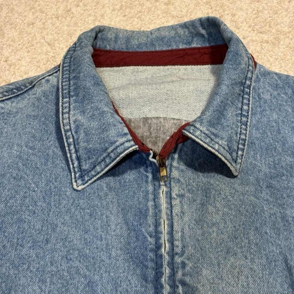 Vtg United States Golf Association Denim Trucker Jacket Mens XL Blue USA Rare - Picture 4 of 12